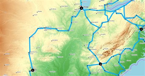 us hyperloop map proposal : Scribble Maps