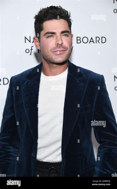 New York, USA. 11th Jan, 2024. Zac Efron attends the National Board of ...