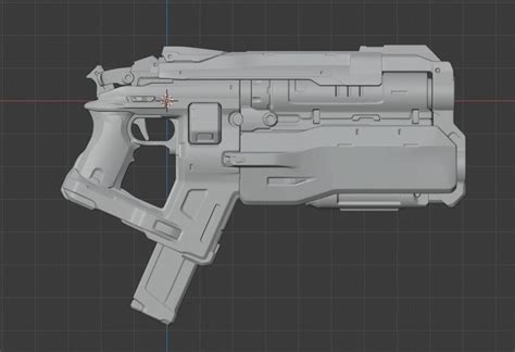 Doom Eternal Pistol 3D model 3D printable | CGTrader