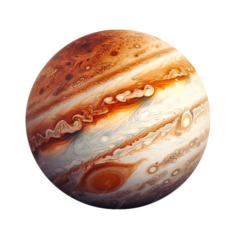 Jupiter planet isolated on white background | Premium AI-generated image