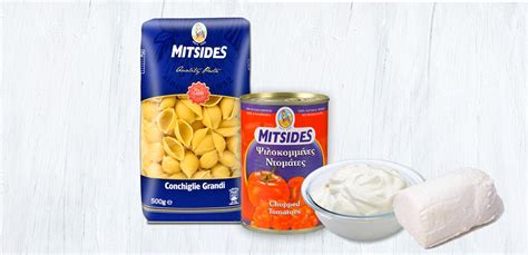 Conchiglie grandi with tomato, goats cheese and yogurt - Mitsides Group