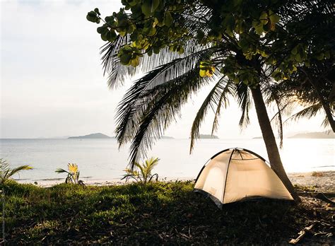 "Tent On The Beach" by Stocksy Contributor "Sergey Melnikov" - Stocksy