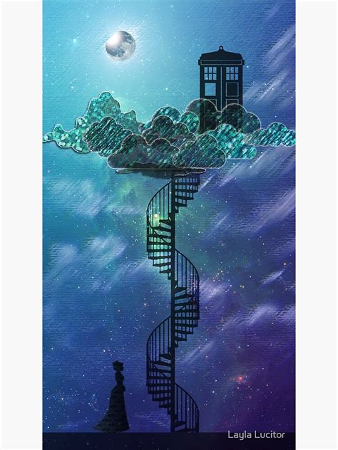 "Blue Box in the Victorian Sky" Art Print by Auroraneko | Redbubble