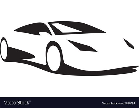 Sports Car Silhouette Clip Art