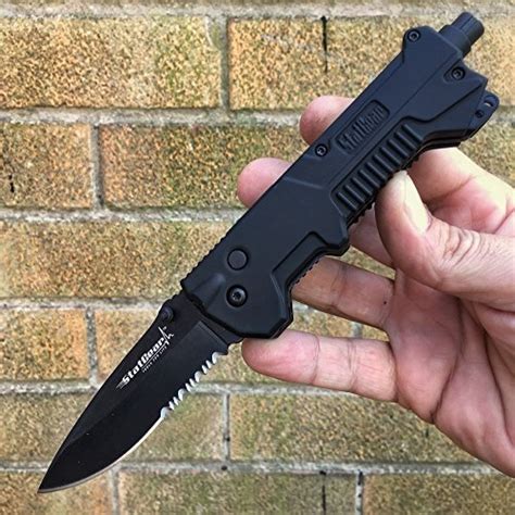 StatGear T3 Tactical Auto Rescue Tool - Folding Rescue Emergency Knife ...