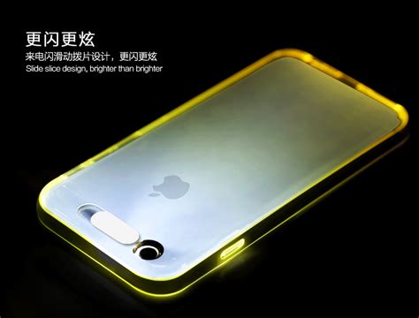 Rock ® Apple iPhone 5 / 5S / SE LED Light Tube Case Soft / Silicon Case ...