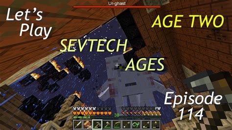 Minecraft Sevtech Ages Episode 114: Ur-Ghast Boss Fight and we reach the Top! - YouTube