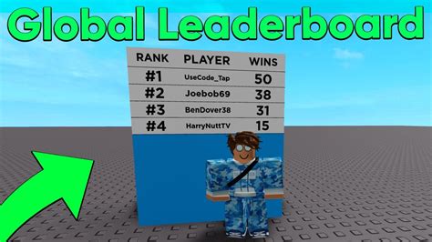 How to Make A Global Leaderboard in Roblox Studio - YouTube