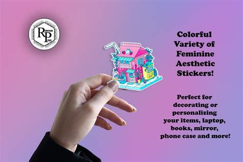 Artistic Feminine Aesthetic Stickers Sheet PNG/JPG Plus Free - Etsy