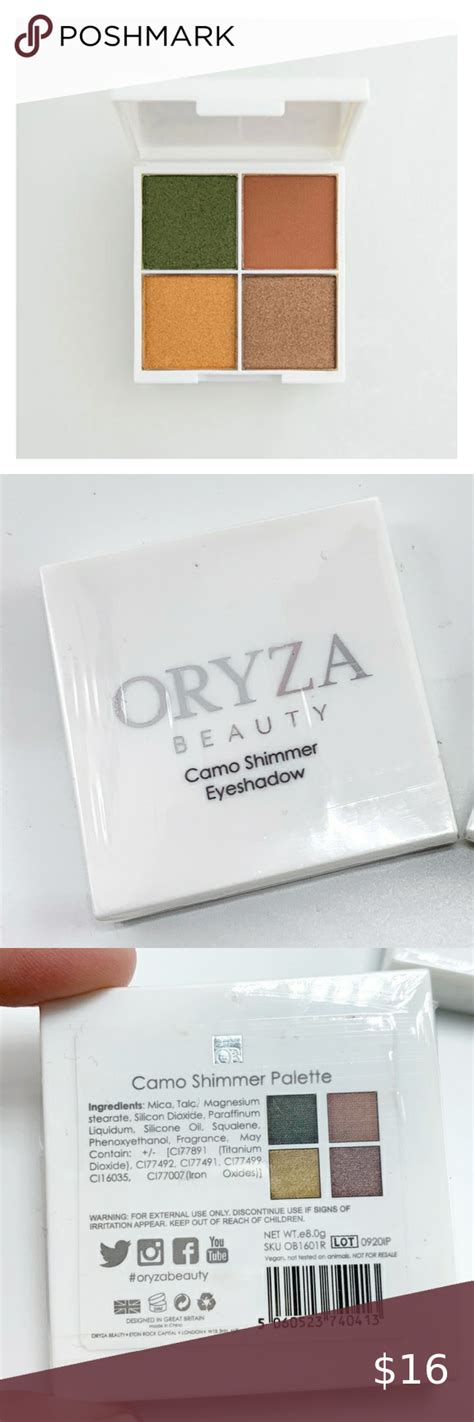 Oryza Beauty Camo Shimmer Eyeshadow Palette | Shimmer eyeshadow palette ...