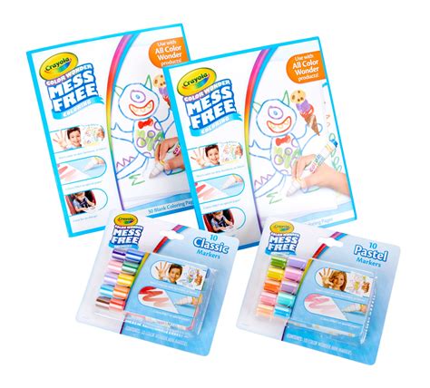 Crayola Color Wonder Set with 10 Count Mess Free Markers and 2 Drawing Pads - Walmart.com