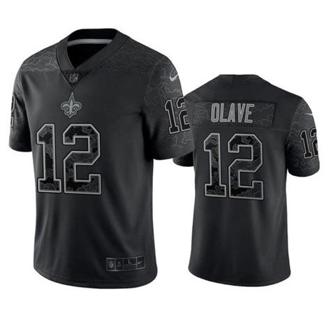 Saints Chris Olave Reflective Limited Black Jersey – US Sports Nation