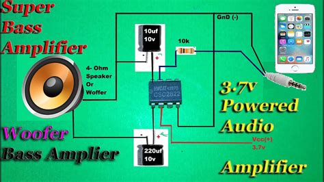 Semiconductors & Actives 2 Piece 1 Watt Audio Amplifier Stereo ...