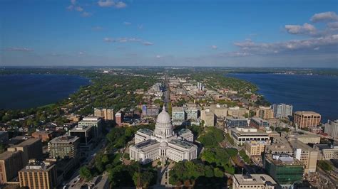 Aerial Wisconsin Madison September 2016 4k Stock Footage SBV-312843873 - Storyblocks