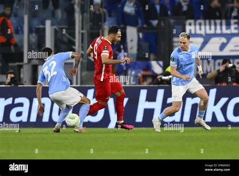 Vangelis Pavlidis of AZ Alkmaar during the first leg of the round of 16 ...