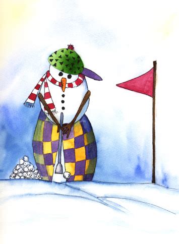 Golf Bonhomme De Neige Vecteurs libres de droits et plus d'images ...