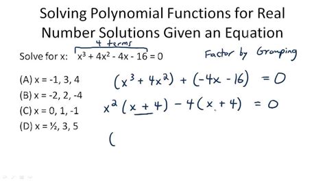 Polynomial Examples With Answers