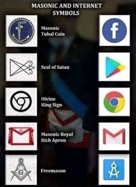 MASONIC AND INTERNET SYMBOLS Masonic Tubal Cain Seal of Satan Divine ...