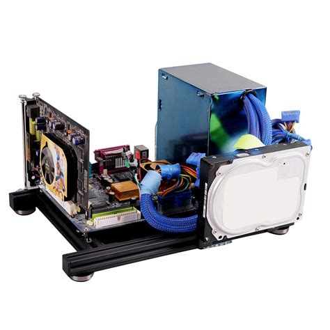 Wendry ITX Computer Open Air Case, DIY Open Aluminum Alloy Computer PC ...