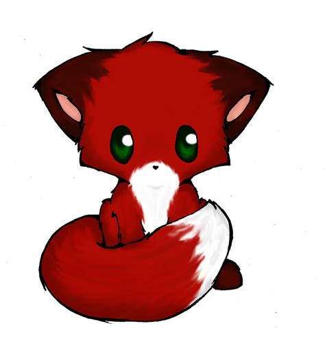 Colored Chibi Fox by Aimett on DeviantArt