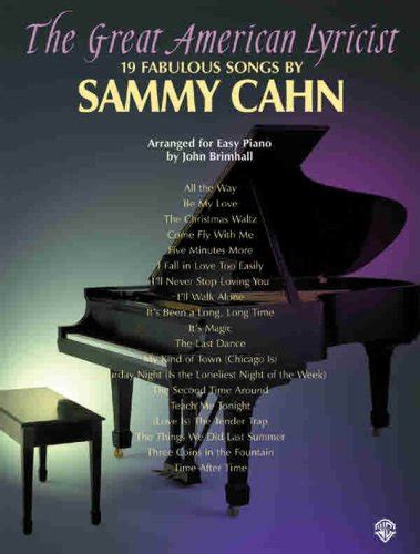 『The Great American Lyricist:Fabulous Songs by Sammy Cahn - 読書メーター