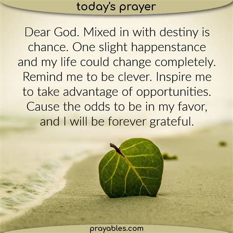 Prayer: In My Favor - Prayables