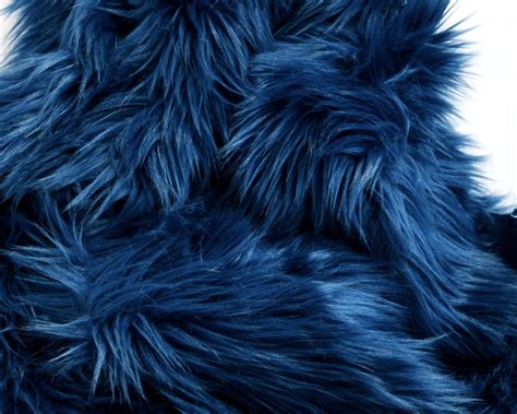 Navy Faux Fur Fabric Craft Size Squares: Navy Blue Fur Fabric | Etsy