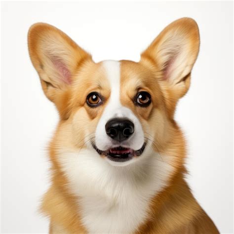 Premium AI Image | Dog portrait on white background