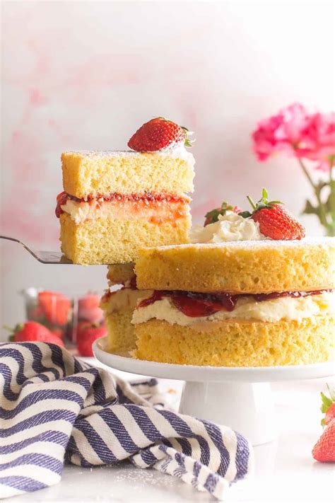 Gluten Free Victoria Sponge Cake Recipe - A Saucy Kitchen