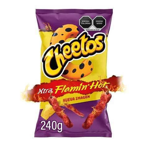 Botana Sabritas Cheetos Xtra Flamin´Hot sabor chile y limón 240 g | Walmart