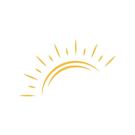 A half sun is setting downwards icon vector sunset concept for graphic design, logo, website ...