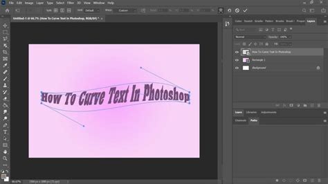 How to Curve Text in Photoshop: 4 Ways to Bend Text