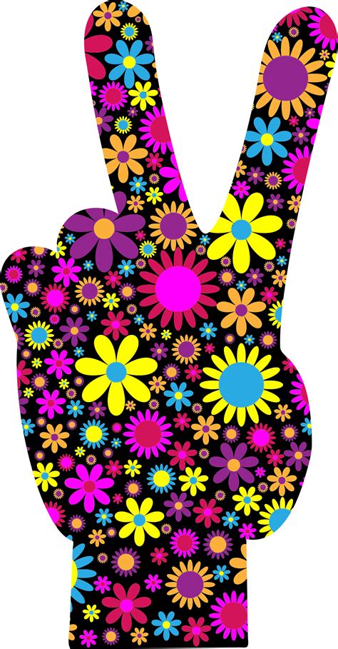 Reggae Clipart Hippie Flower 70s Clipart Stunning Free Transparent | Images and Photos finder