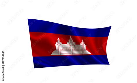 Cambodia flag. A series of "Flags of the world." ( The country ...