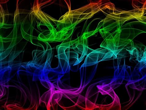 Abstract Rainbow Smoke HD Desktop Wallpaper Wallpaper For Computer ...