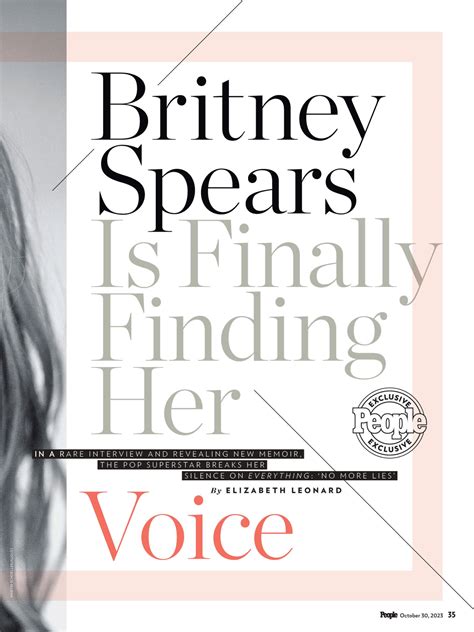 People Magazine (Oct 30, 2023) Cover Story Scans - Britney Community ...