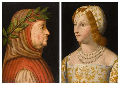 A pair of portraits: Petrarch (1304–1374); and Laura de Noves (1310–1348) | Old Master & 19th ...