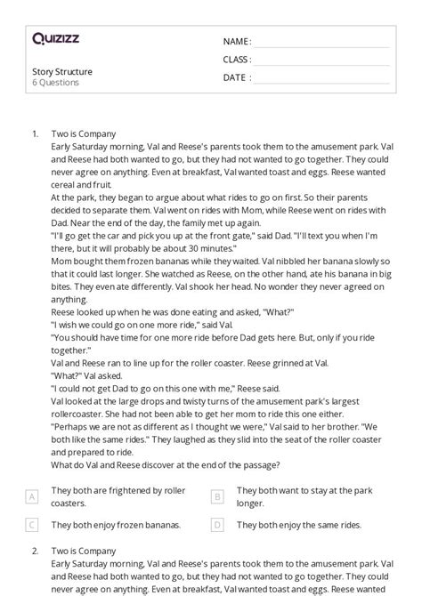 50+ Analyzing Story Structure worksheets for 3rd Grade on Quizizz | Free & Printable