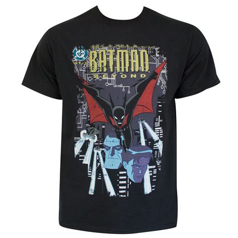 Batman Beyond Men's Black Comic Cover T-Shirt