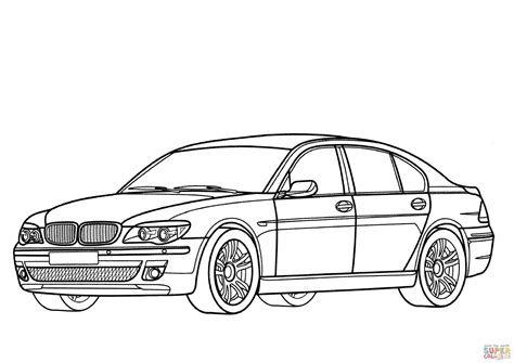 BMW 7 Series coloring page | Free Printable Coloring Pages