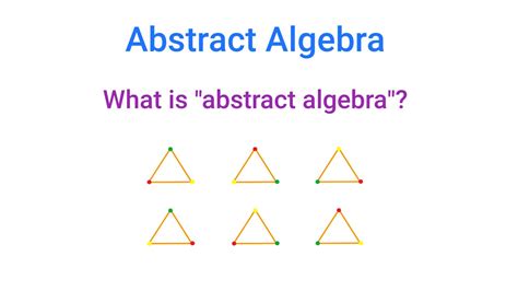 Abstract Algebra: What is "abstract algebra"? - YouTube