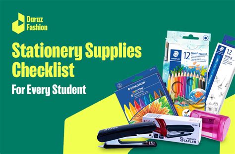 Stationery Items Checklist For Every Student