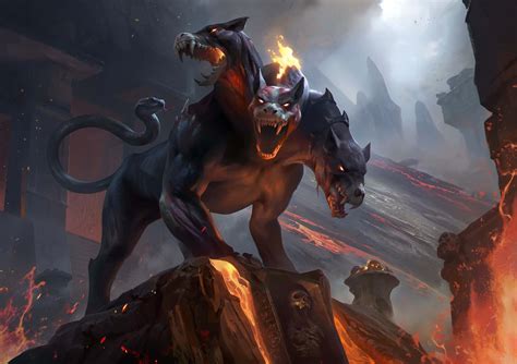 Download "The Mythical Guardian of Hades: Cerberus" | Wallpapers.com