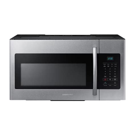 Samsung 1.6-cu ft Over-the-Range Microwave (Fingerprint Resistant ...