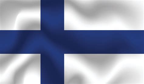 Flat Illustration of Finland flag. Finland flag design. Finland Wave ...