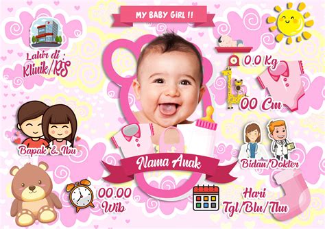 Free 70+ Desain Biodata Bayi Format CDR dan PSD Siap EDIT - TUTORiduan.com