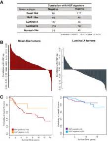 Hepatocyte growth factor signaling is present in vivo in basal-like... | Download Scientific Diagram