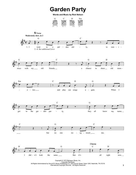 Garden Party | Sheet Music Direct