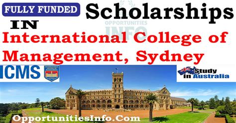 ICMS Scholarships in Australia 2024 [Fully Funded]