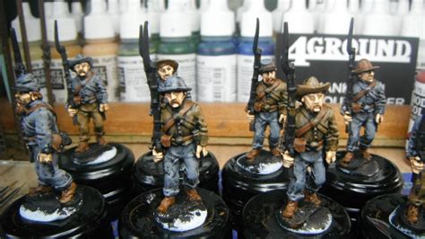 A figure painting therapy project.: Painting 28mm American Civil War ...